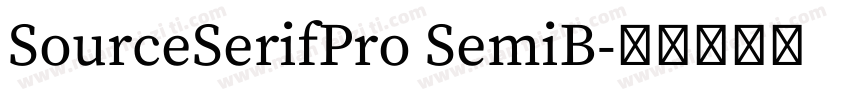 SourceSerifPro SemiB字体转换